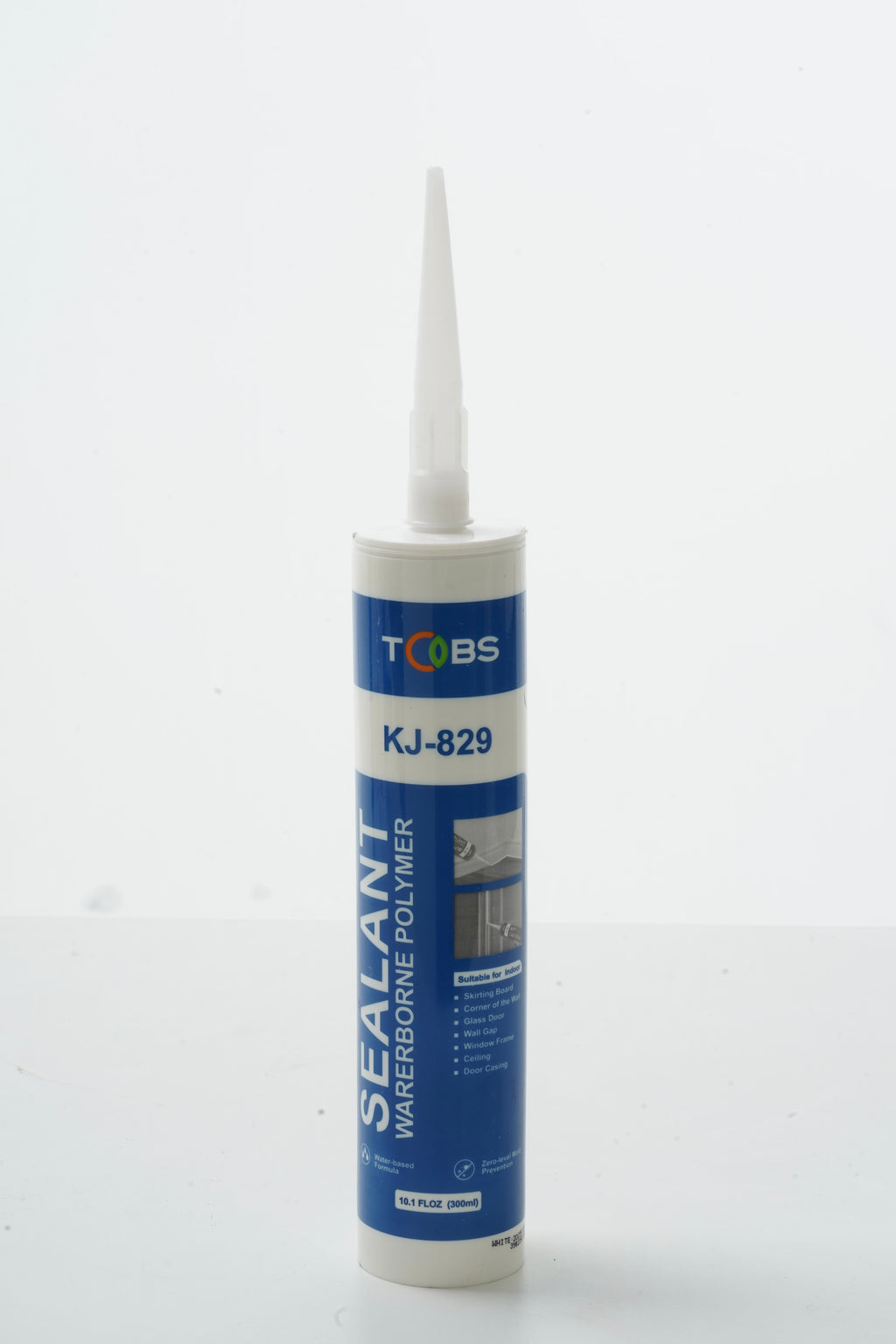 3PC KEJIAN KJ-829 Premium Painter's Acrylic Latex Caulk - Paintable, White, 10.1 fl. oz. (300ml)