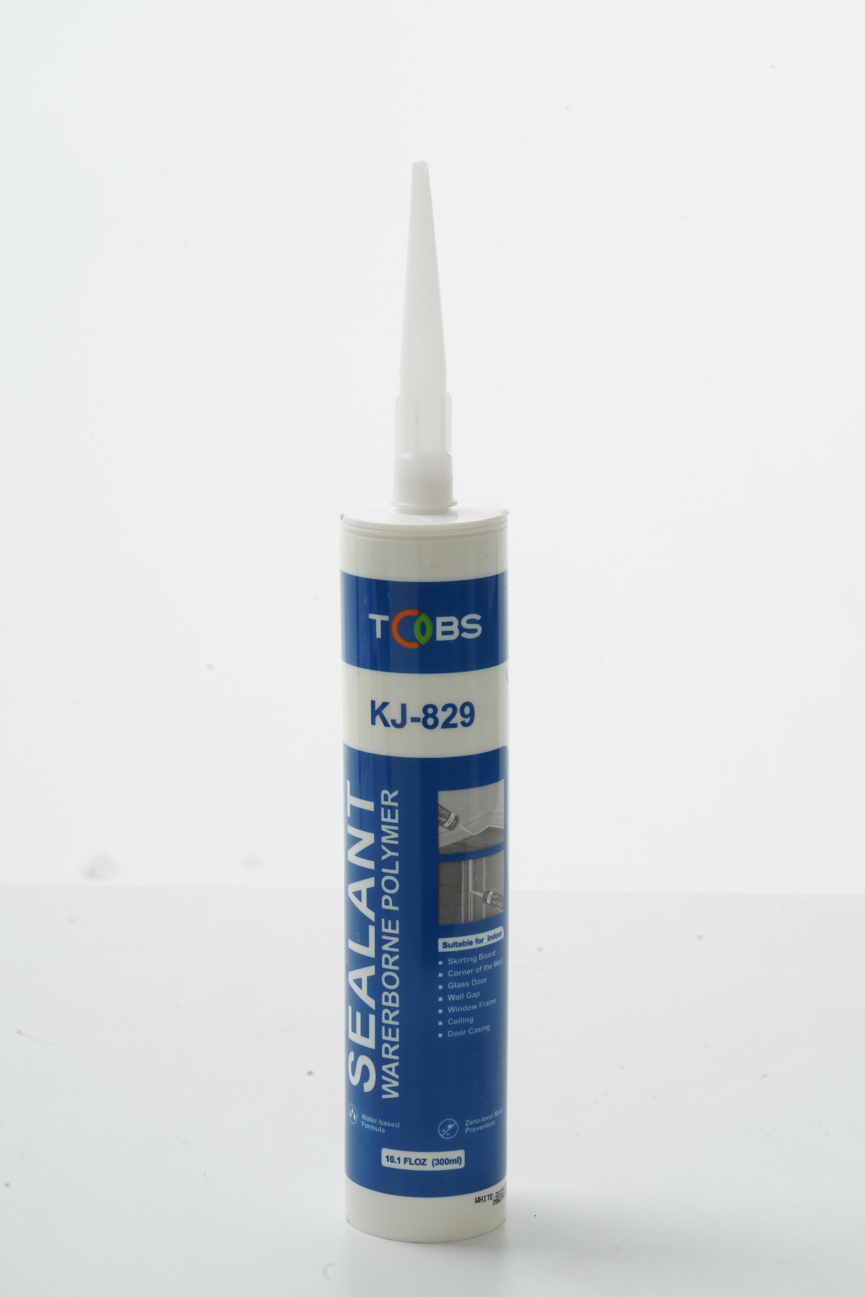 3PC KEJIAN KJ-829 Premium Painter's Acrylic Latex Caulk - Paintable, White, 10.1 fl. oz. (300ml)